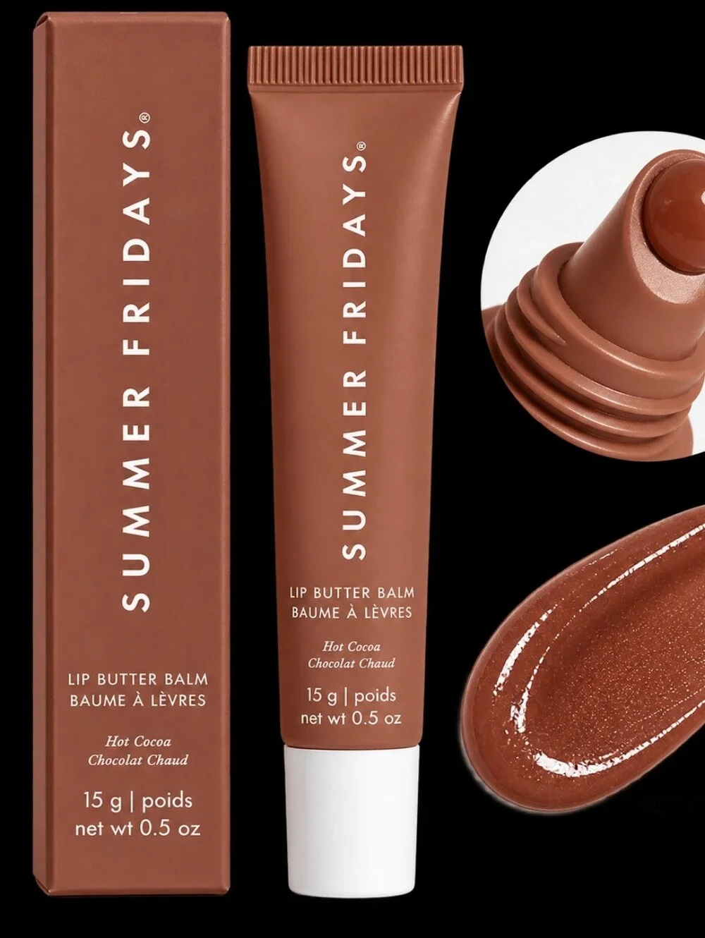 Summer Fridays Lip Butter Balm — Hot Cocoa Brown